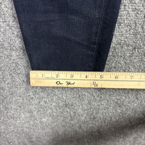 AGOLDE SOPHIE Jeans Womens Size 29 Blue Dark Wash Skinny Raw Hem - Picture 8 of 10
